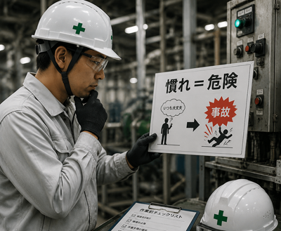 工事現場で慣れは危険